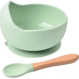 Feed Bowl for Baby with Spoon, Suction Feeding Bowl, BPA Free Bowls Baby Led- Silicone-image-57