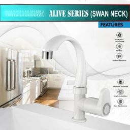 NWR FAUSETSK-Alive Swan Neck H76 Premium quality pvc swan neck tap /wash basin tap Cartridge Faucet-22