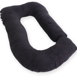 ultra soft j shaped pillow Microfibre, Polyester Fibre Solid Pregnancy Pillow Pack of 1-image-75