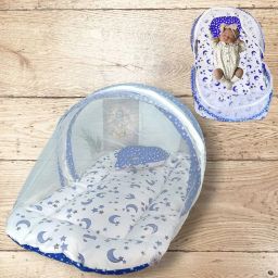 Cotton Infants Washable Baby Bedding Set with Mosquito Net Super Soft Cotton Material Smooth Mosquito Net-11