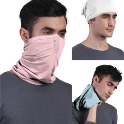 Unisex Anti Microbial Super Soft & Comfort Fit, Breathable Multipurpose Headband, Face Mask for Dust Protection Men Solid Bandana-image-36