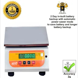 GRAMTECHNOLOGY Scale Weight Capacity 30kg x 2g Digital Weighing Machine Scale Table Top Weighing Scale image 4