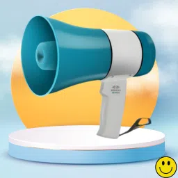 Handheld Megaphone with Siren, Microphone & Rechargeable for Outdoor EventsB312 Megaphone Portable Megaphone Siren Loudspeaker Function &Long Battery BackupE312 Outdoor PA System-27
