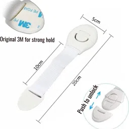 luckysage Baby Proofing kit combo of 12 5 child lock 2 door guards 5 socket guards image 3