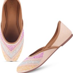 Women's Ethnic Embroidered Jutti with Sequin Detailing Bellies For Women-image-70