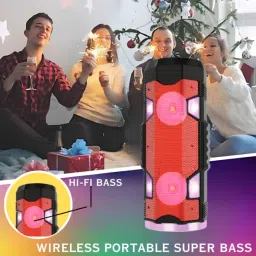 GUGGU (PORTABLE BLUETOOTH PARTY SPEAKER)With Mic & 7Hr Playback With Hi Bass SoundE45 20 W Bluetooth Party Speaker image 2