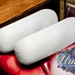 Round Microfibre Solid Bolster Pack of 2-image-71