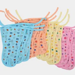 Baby Nappy (Langot) (Cloth Diaper), Set Of 12, 0-6 Months, Multicolor-image-4