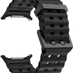 RUPELIK Silicone Double Pin Lock Compatible with Galaxy Watch 7 Ultra Band 47mm Smart Watch Strap-image-41