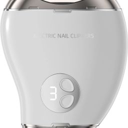 USB Baby Nail Trimmer with LED Light 2 in 1 Cordless Nail Clipper with Nail-image-3