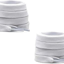 LOSA Flat Shoelaces White 120 cm shoes boots footwear Sports Athletic shoestrings Shoe Lace-image-43