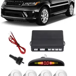 GS253 Silver Car Reverse Parking Sensor with LED Display 4 Sensor G253 Parking Sensor-image-1