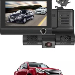 170 Degree/3 Lens G-Sensor 4Inch 3 Way DVR Video Recorder For Car Black LCD-image-56