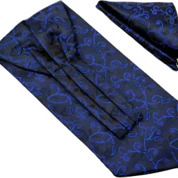 VOICI Mens Ascot Necktie and Pocket Square Cravat-image-71