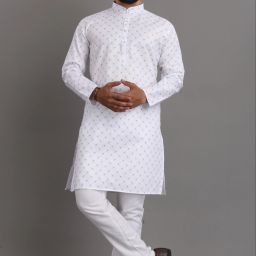 Men Solid Cotton Blend Straight Kurta-picture-15