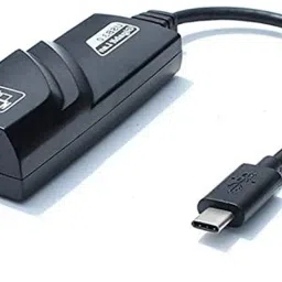 VRISH USB C to Ethernet Adapter RJ45 Type-C Gigabit Ethernet LAN Network Adapter Type C Gigabit RJ45 LAN Network Compatible with laptops desktops Mak-Book Lan Adapter-26