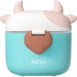 Baby Formula Dispenser Travel – Light Blue Cow | 3‑Layer Milk Powder Container - Polypropylene (PP), Thermoplastic Elastomer (TPE)-picture-4