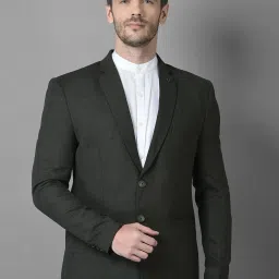 Men Solid Single Breasted Casual Blazer-image-46