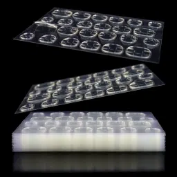 Double-Sided Nail Jelly Stickers, Super Sticky for Manicure - 8 Sheets (192 Pcs)-image-30