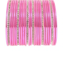 NMII Set Of 26 Textured & Crystal-Studded Crystals Bangles image 1
