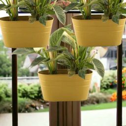 decor darling Iron Matt Gold Hanging Planter-picture-24