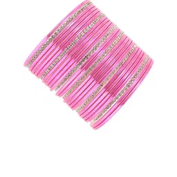 NMII Set Of 26 Textured & Crystal-Studded Crystals Bangles image 3