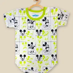 Kids Ville Girls White Mickey & Friends Printed T-shirt-image-67