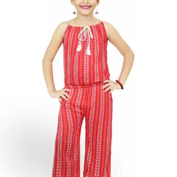 BAESD Girls Printed Sholder Straps Basic Jumpsuit-image-93