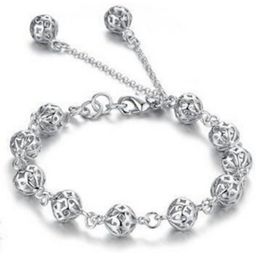 MYKI Women Silver-Plated Cubic Zirconia Link Bracelet-image-55