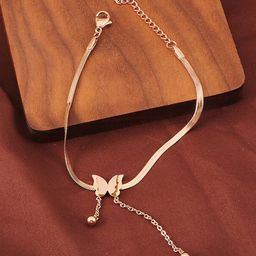 MYKI Rose Gold-Plated Charm Bracelet-38
