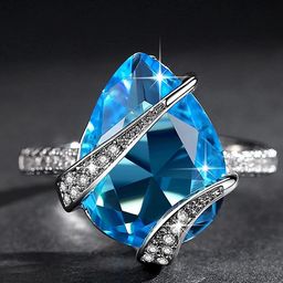 MYKI Silver-Plated CZ-Studded Adjustable FingerRing-image-13