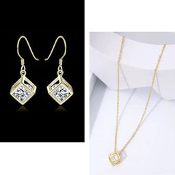 MYKI Gold-Plated CZ Studded Jewellery Set-13