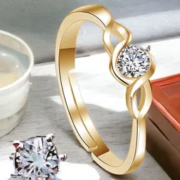 MYKI Gold-Plated Adjustable Finger Ring-11