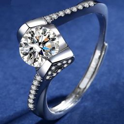 MYKI Silver-Plated Zircon Studded Finger Ring-image-29