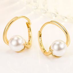 MYKI Gold-Plated Stainless Steel Contemporary Hoop Earrings-picture-26