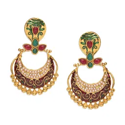 Crunchy Fashion Gold Plated Contemporary Chandbalis-image-76