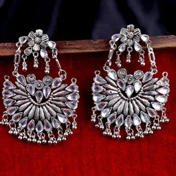 VAGHBHATT Circular Chandbalis Earrings-1