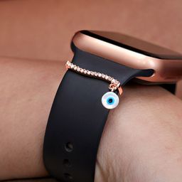 MINUTIAE Rose Gold -Plated Crystals Studded Watch charm-44