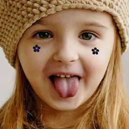 Comet Busters Set of 12 Multicolored Floral Bindis image 4
