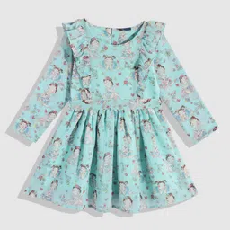 YK Print Fit & Flare Dress-image-58