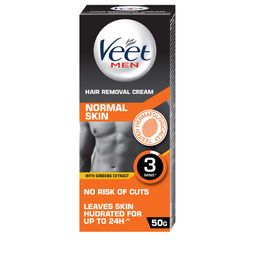 Veet Men Hair Removal Cream with Ginseng Extract 50 g - Normal Skin-55