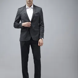 Park Avenue Super Slim Fit Notched Lapel Collar 2 Piece Party Suit-picture-15