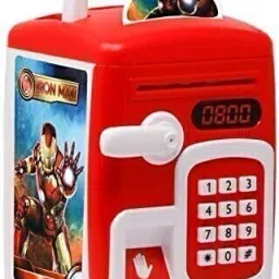 Finger Sensing Piggy Bank Cartoon Printed Electric Password Money Bank for Kids Coin Bank-image-12