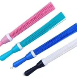 4 Bathroom Cleaning Plastic Kharata Broom Combo - Pack of 4 Plastic Wet and Dry Broom-image-28