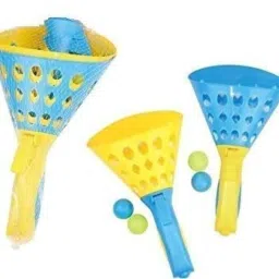 Click and Catch Twin Ball Game Indoor Outdoor Games Toys Set for Kids | Pop & Catch Ball Play Fun for Boys & Girls-5