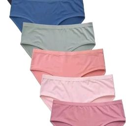 Pack of 6 Women Hipster Beige, Pink, Light Green, Black, Blue, Green Panty-image-61