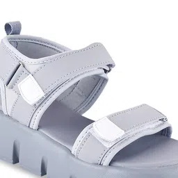 Shoetopia Hitlar Open Toe Flatform Heels With Velcro Closure image 3