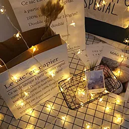 Glimmer Lightings Yellow Flower Shaped String Lights-31