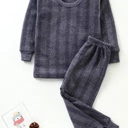 Tiny Bugs Infants Striped Cotton Thermal Set-image-99