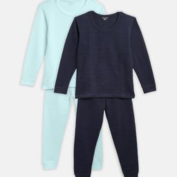 Kanvin Boys Pack of 2 Solid Thermal Set-25